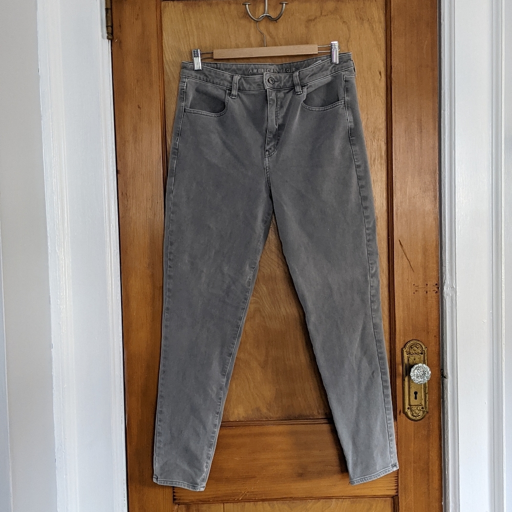 AE gray super high waisted jeggings
